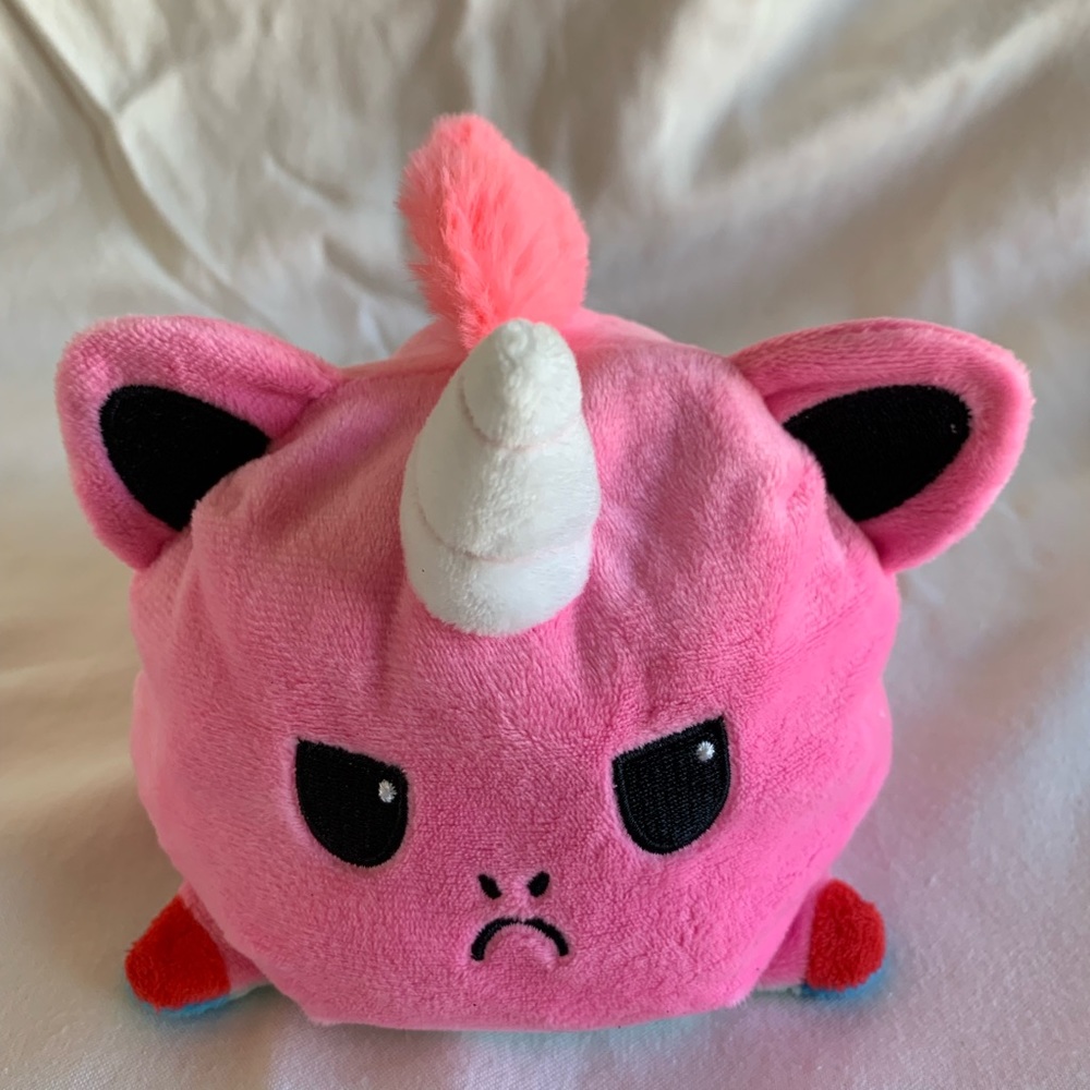 Reversible Emotions Mood Happy Mad Unicorn 4" Plush